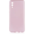 Samsung Galaxy A02 Kılıf İnce Soft Mat Renkli Esnek Silikon Kapak - Rose Gold