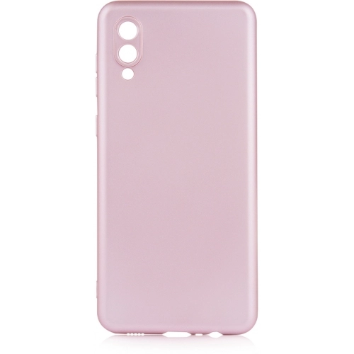 Samsung Galaxy A02 Kılıf İnce Soft Mat Renkli Esnek Silikon Kapak - Rose Gold