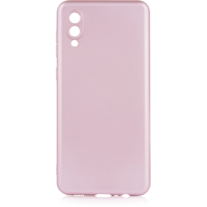 Samsung Galaxy A02 Kılıf İnce Soft Mat Renkli Esnek Silikon Kapak - Rose Gold