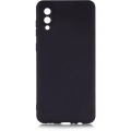 Samsung Galaxy A02 Kılıf İnce Soft Mat Renkli Esnek Silikon Kapak - Siyah