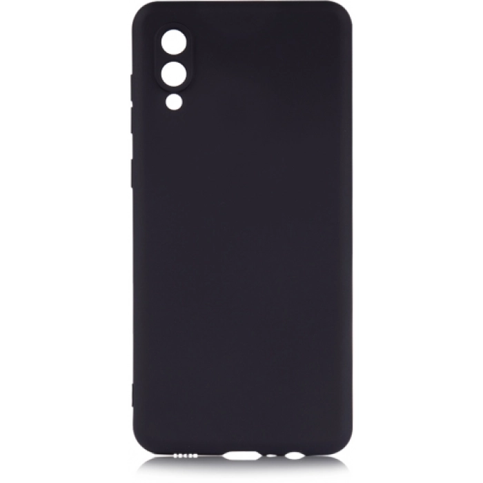 Samsung Galaxy A02 Kılıf İnce Soft Mat Renkli Esnek Silikon Kapak - Siyah