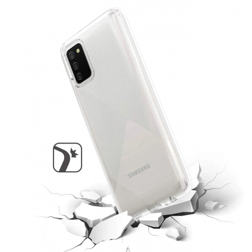 Samsung Galaxy A02s Kılıf Kamera Korumalı Esnek Silikon Kapak - Şeffaf