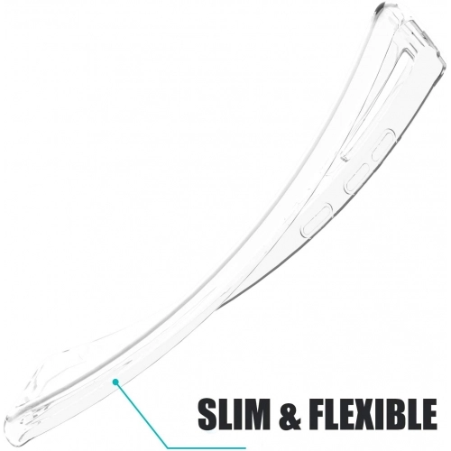 Samsung Galaxy A02s Kılıf Kamera Korumalı Esnek Silikon Kapak - Şeffaf