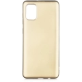Samsung Galaxy A02s Kılıf İnce Soft Mat Renkli Esnek Silikon Kapak - Gold