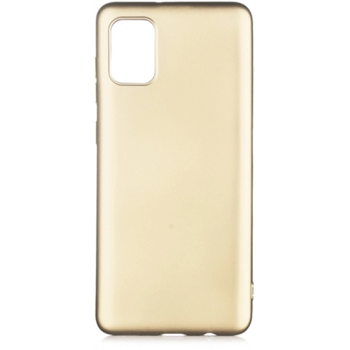 Samsung Galaxy A02s Kılıf İnce Soft Mat Renkli Esnek Silikon Kapak - Gold