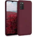 Samsung Galaxy A02s Kılıf İnce Soft Mat Renkli Esnek Silikon Kapak - Mürdüm