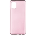 Samsung Galaxy A02s Kılıf İnce Soft Mat Renkli Esnek Silikon Kapak - Rose Gold