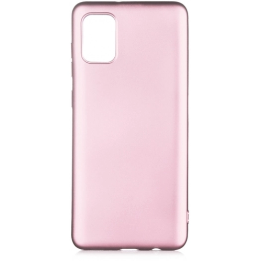 Samsung Galaxy A02s Kılıf İnce Soft Mat Renkli Esnek Silikon Kapak - Rose Gold