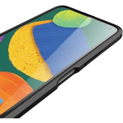 Samsung Galaxy A03s Kılıf Deri Görünümlü Lüks Parmak İzi Bırakmaz Niss Silikon Kapak - Siyah