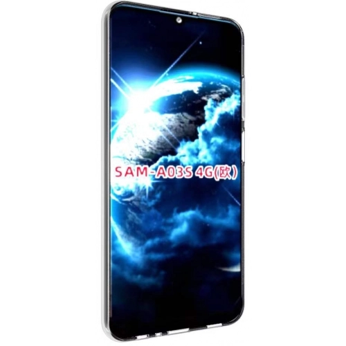 Samsung Galaxy A03s Kılıf Kamera Korumalı Esnek Silikon Kapak - Şeffaf