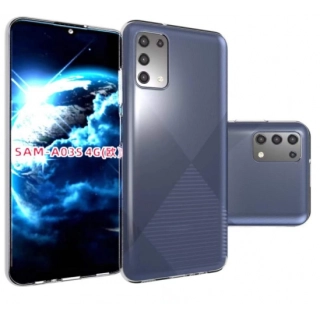 Samsung Galaxy A03s Kılıf Kamera Korumalı Esnek Silikon Kapak - Şeffaf