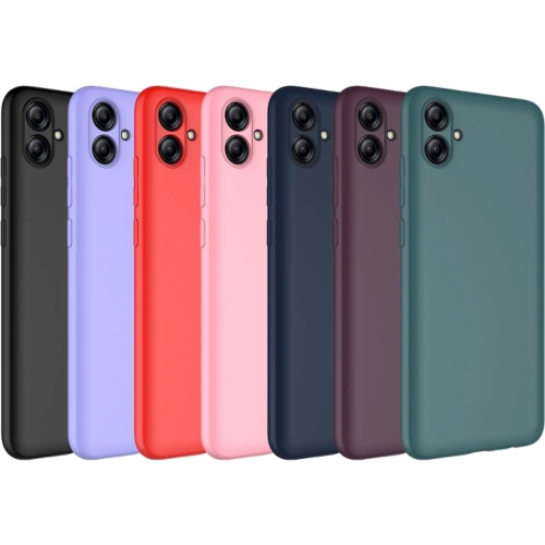 Samsung Galaxy A04e Kılıf İçi Kadife Mat Mara Lansman Silikon Kapak - Pembe