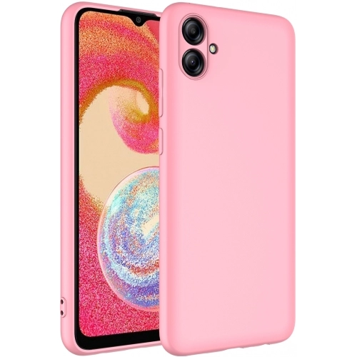 Samsung Galaxy A04e Kılıf İçi Kadife Mat Mara Lansman Silikon Kapak  - Pembe