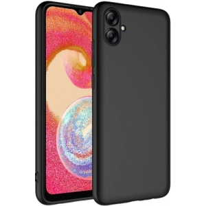 Samsung Galaxy A04e Kılıf İçi Kadife Mat Mara Lansman Silikon Kapak  - Siyah