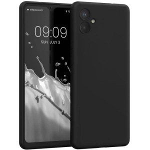 Samsung Galaxy A04e Kılıf İnce Soft Mat Renkli Esnek Silikon Kapak - Siyah