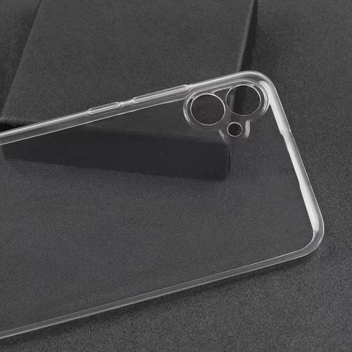 Samsung Galaxy A04e Kılıf Kamera Korumalı Esnek Silikon Kapak - Şeffaf