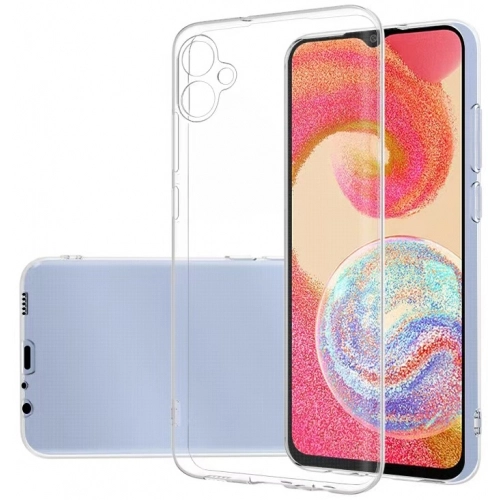 Samsung Galaxy A04e Kılıf Kamera Korumalı Esnek Silikon Kapak - Şeffaf
