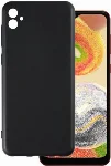 Samsung Galaxy A04e Kılıf Zore Biye Mat Esnek Silikon - Siyah