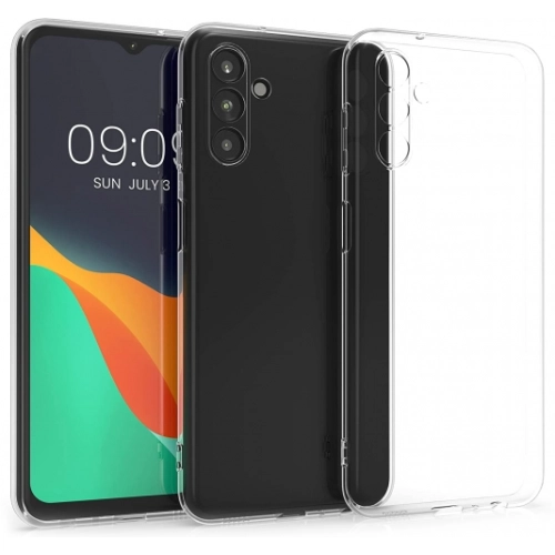 Samsung Galaxy A04s Kılıf Kamera Korumalı Esnek Silikon Kapak - Şeffaf