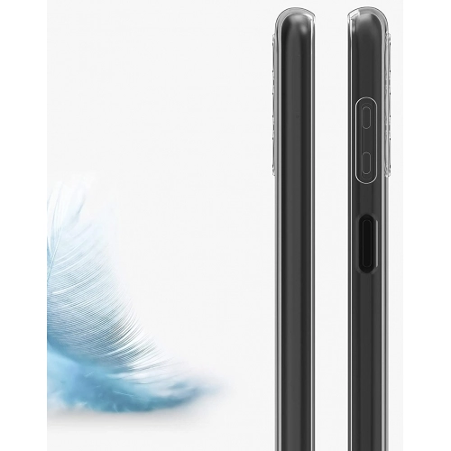 Samsung Galaxy A04s Kılıf Kamera Korumalı Esnek Silikon Kapak - Şeffaf