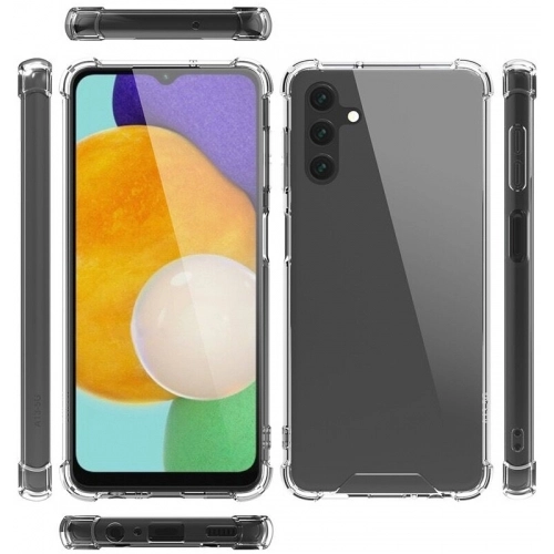 Samsung Galaxy A04s Kılıf Silikon Köşe Korumalı Airbag Darbe Emici Kapak - Şeffaf