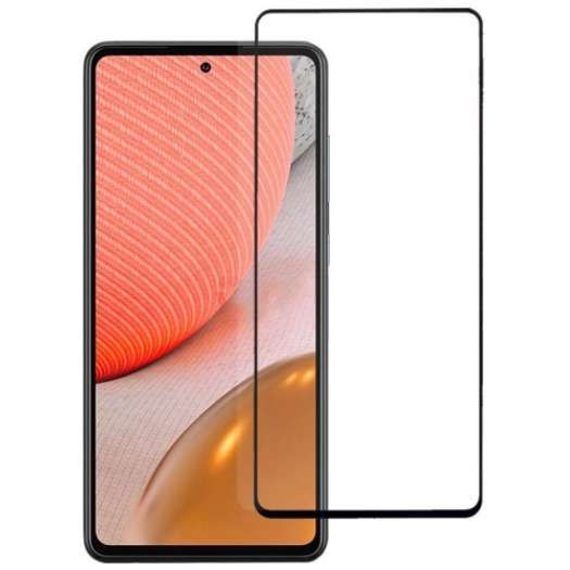 Samsung Galaxy A05 Kırılmaz Cam Tam Kapatan Kenarları Kırılmaya Dayanıklı Cam Ekran Koruyucu - Siyah