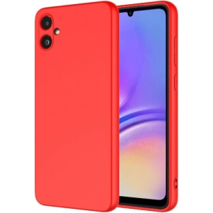 Samsung Galaxy A05 Kılıf İçi Kadife Mat Mara Lansman Silikon Kapak  - Kırmızı