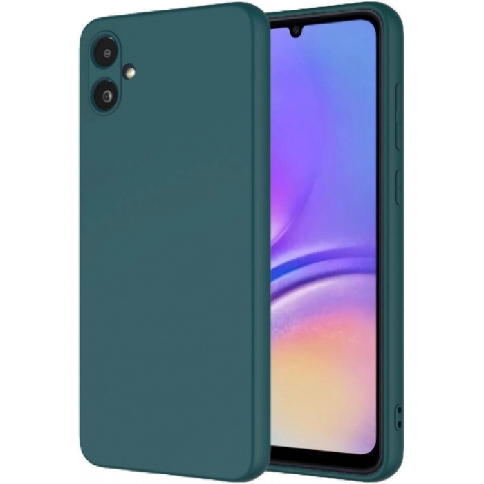 Samsung Galaxy A05 Kılıf İçi Kadife Mat Mara Lansman Silikon Kapak  - Koyu Yeşil