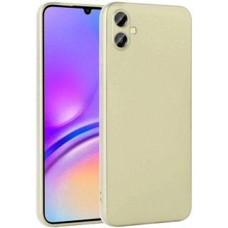 Samsung Galaxy A05 Kılıf İnce Soft Mat Renkli Esnek Silikon Kapak - Gold