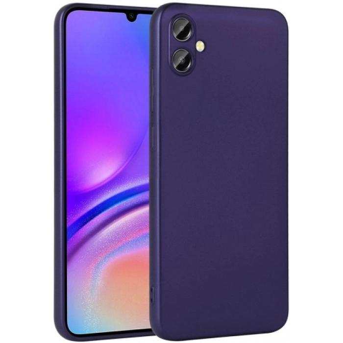 Samsung Galaxy A05 Kılıf İnce Soft Mat Renkli Esnek Silikon Kapak - Lacivert