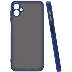 Samsung Galaxy A05 Kılıf Kamera Korumalı Arkası Şeffaf Mat Silikon Kapak - Lacivert