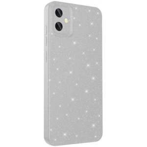 Samsung Galaxy A05 Kılıf Kamera Korumalı Simli Parlak Lüks Silikon Koton Kapak - Gümüş