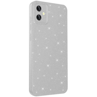 Samsung Galaxy A05 Kılıf Kamera Korumalı Simli Parlak Lüks Silikon Koton Kapak - Gümüş