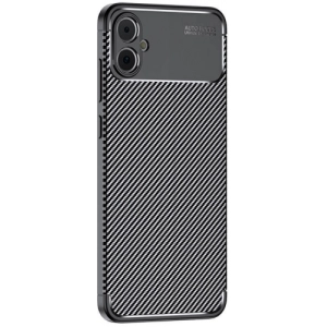 Samsung Galaxy A05 Kılıf Silikon Parmak İzi Bırakmayan Karbon Soft Negro Kapak - Siyah