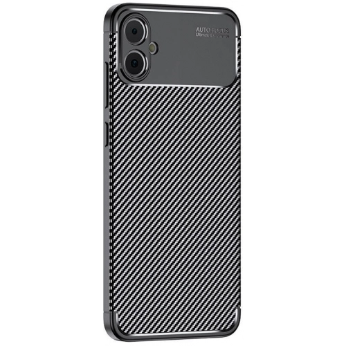 Samsung Galaxy A05 Kılıf Silikon Parmak İzi Bırakmayan Karbon Soft Negro Kapak - Siyah