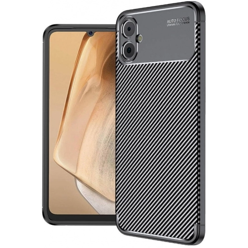 Samsung Galaxy A05 Kılıf Silikon Parmak İzi Bırakmayan Karbon Soft Negro Kapak - Siyah