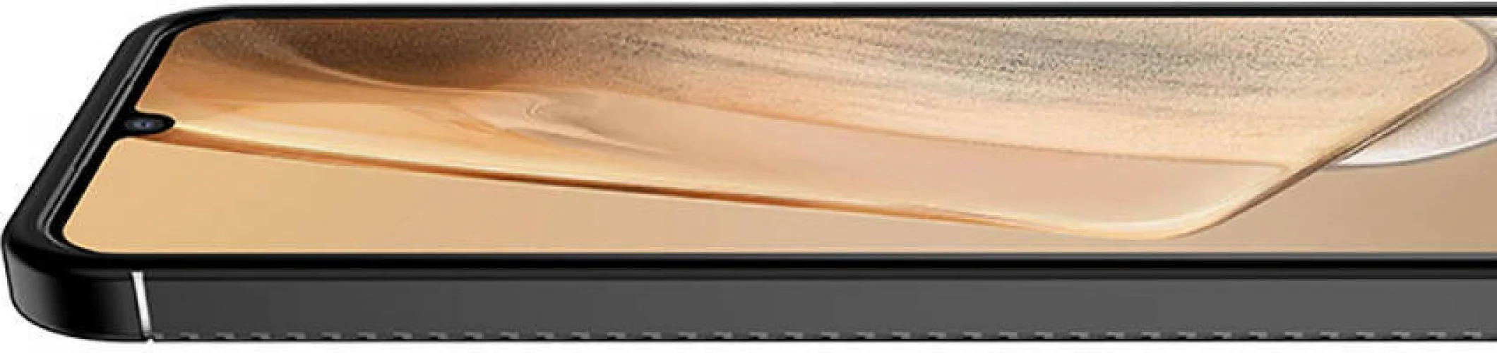 Samsung Galaxy A05 Kılıf Karbon Serisi Mat Fiber Silikon Negro Kapak - Siyah