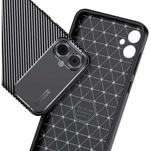 Samsung Galaxy A05 Kılıf Silikon Parmak İzi Bırakmayan Karbon Soft Negro Kapak - Siyah