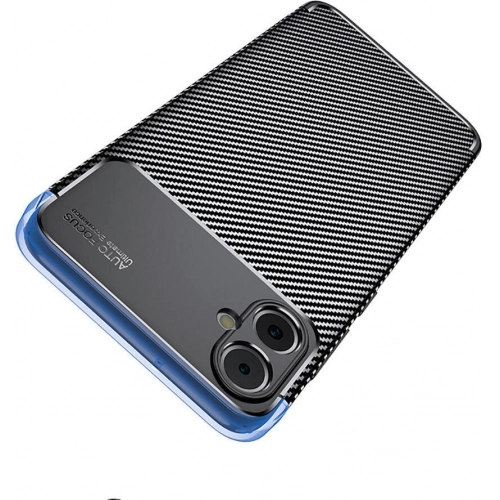 Samsung Galaxy A05 Kılıf Silikon Parmak İzi Bırakmayan Karbon Soft Negro Kapak - Siyah