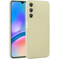 Samsung Galaxy A05s Kılıf İnce Soft Mat Renkli Esnek Silikon Kapak - Gold