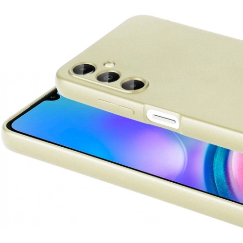 Samsung Galaxy A05s Kılıf İnce Soft Mat Renkli Esnek Silikon Kapak - Gold