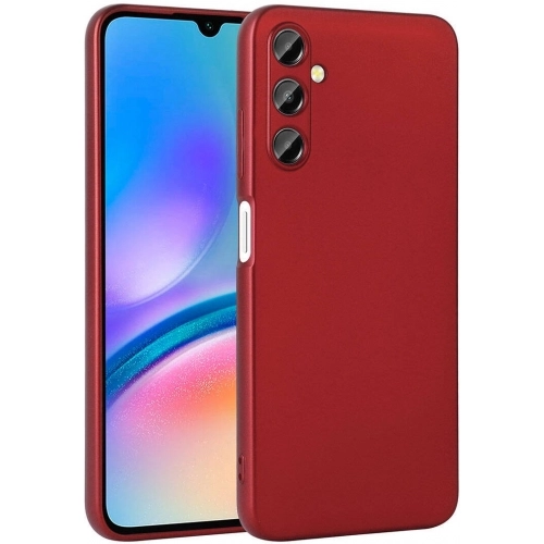 Samsung Galaxy A05s Kılıf İnce Soft Mat Renkli Esnek Silikon Kapak - Kırmızı