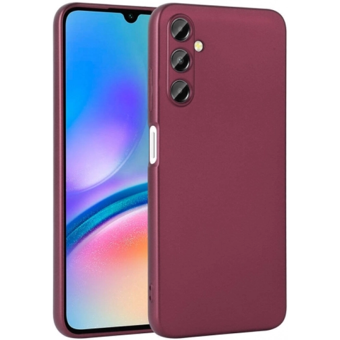 Samsung Galaxy A05s Kılıf İnce Soft Mat Renkli Esnek Silikon Kapak - Mürdüm