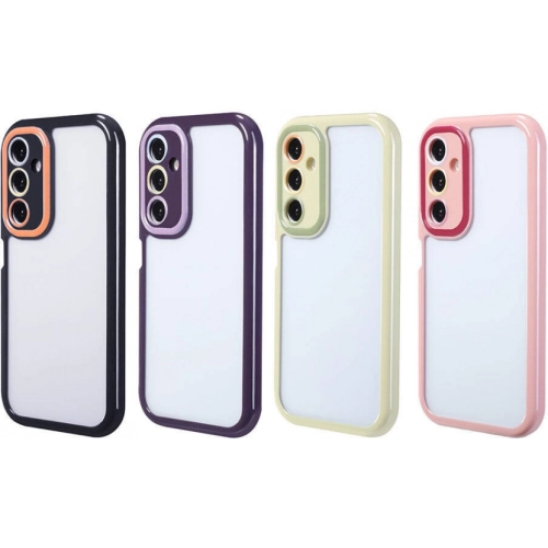 Samsung Galaxy A05s Kılıf Kamera Korumalı Renkli Kenar ve Çerçeve Tasarımlı Vitamin Kapak - Yeşil