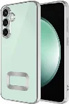 Samsung Galaxy A05s Kılıf Kamera Korumalı Silikon Logo Açık Omega Kapak - Gümüş