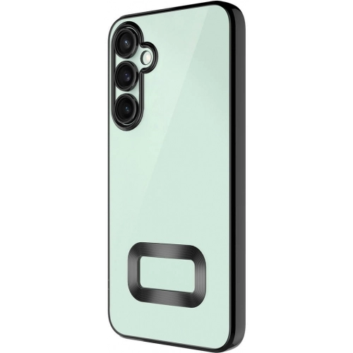 Samsung Galaxy A05s Kılıf Kamera Lens Korumalı Şeffaf Renkli Logo Gösteren Parlak Kapak - Rose Gold