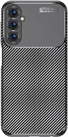 Samsung Galaxy A05s Kılıf Karbon Serisi Mat Fiber Silikon Negro Kapak - Siyah
