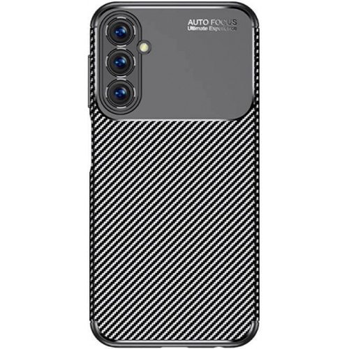 Samsung Galaxy A05s Kılıf Silikon Parmak İzi Bırakmayan Karbon Soft Negro Kapak - Siyah