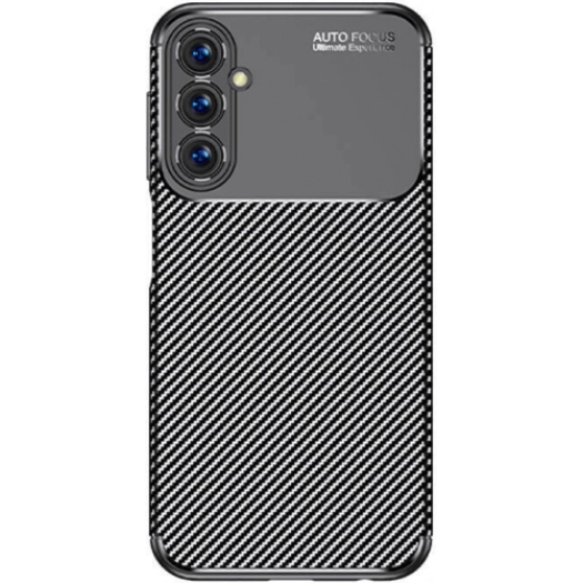 Samsung Galaxy A05s Kılıf Silikon Parmak İzi Bırakmayan Karbon Soft Negro Kapak - Siyah