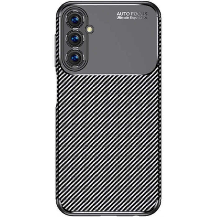 Samsung Galaxy A05s Kılıf Silikon Parmak İzi Bırakmayan Karbon Soft Negro Kapak - Siyah